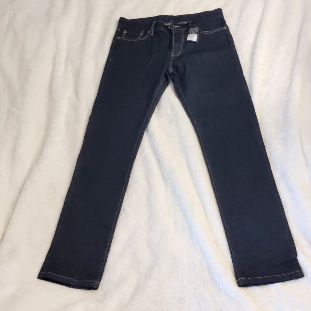 NWT Buck Mason Maverick slim jean 32x34 dark wash
